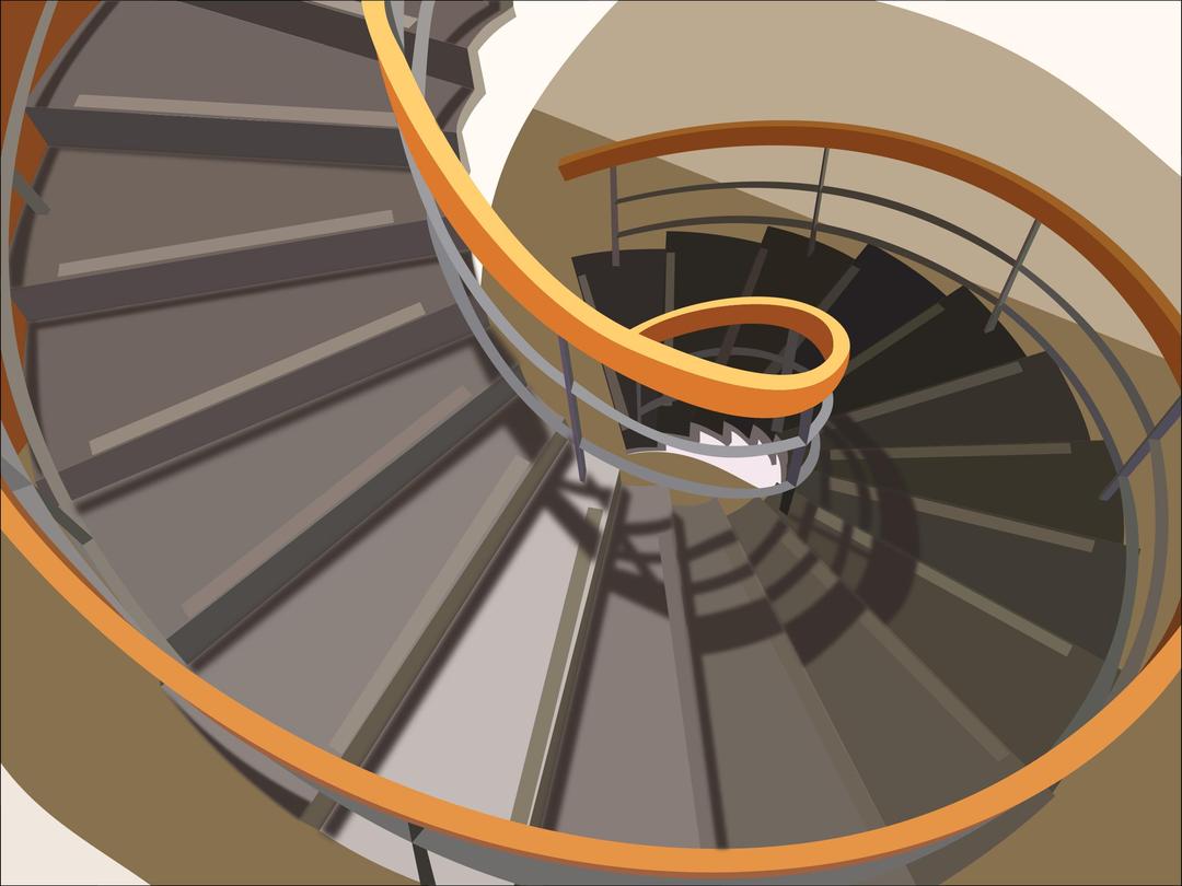 hellicoidal stair png transparent