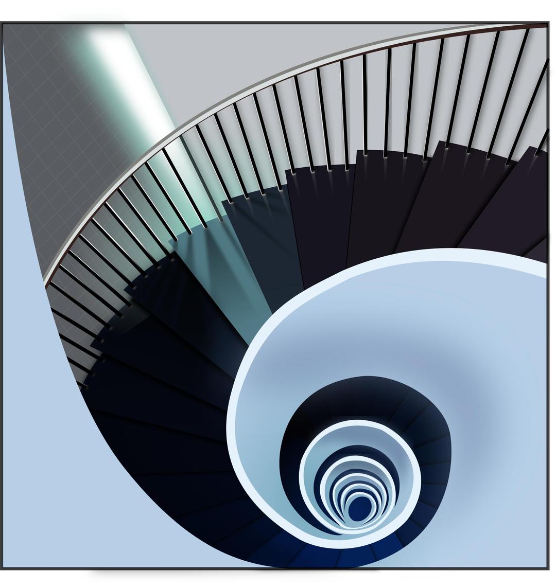 hellicoidal stairs png transparent