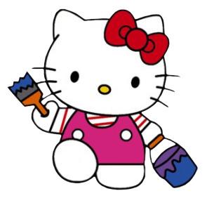 Hello Kitty Painting png transparent