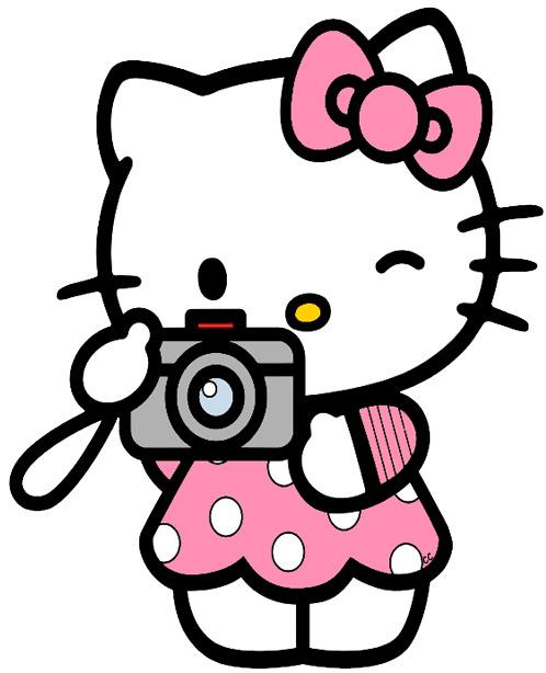 Hello Kitty Taking A Picture png transparent