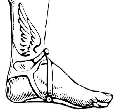 Hermes' Talaria Winged Sandals png transparent