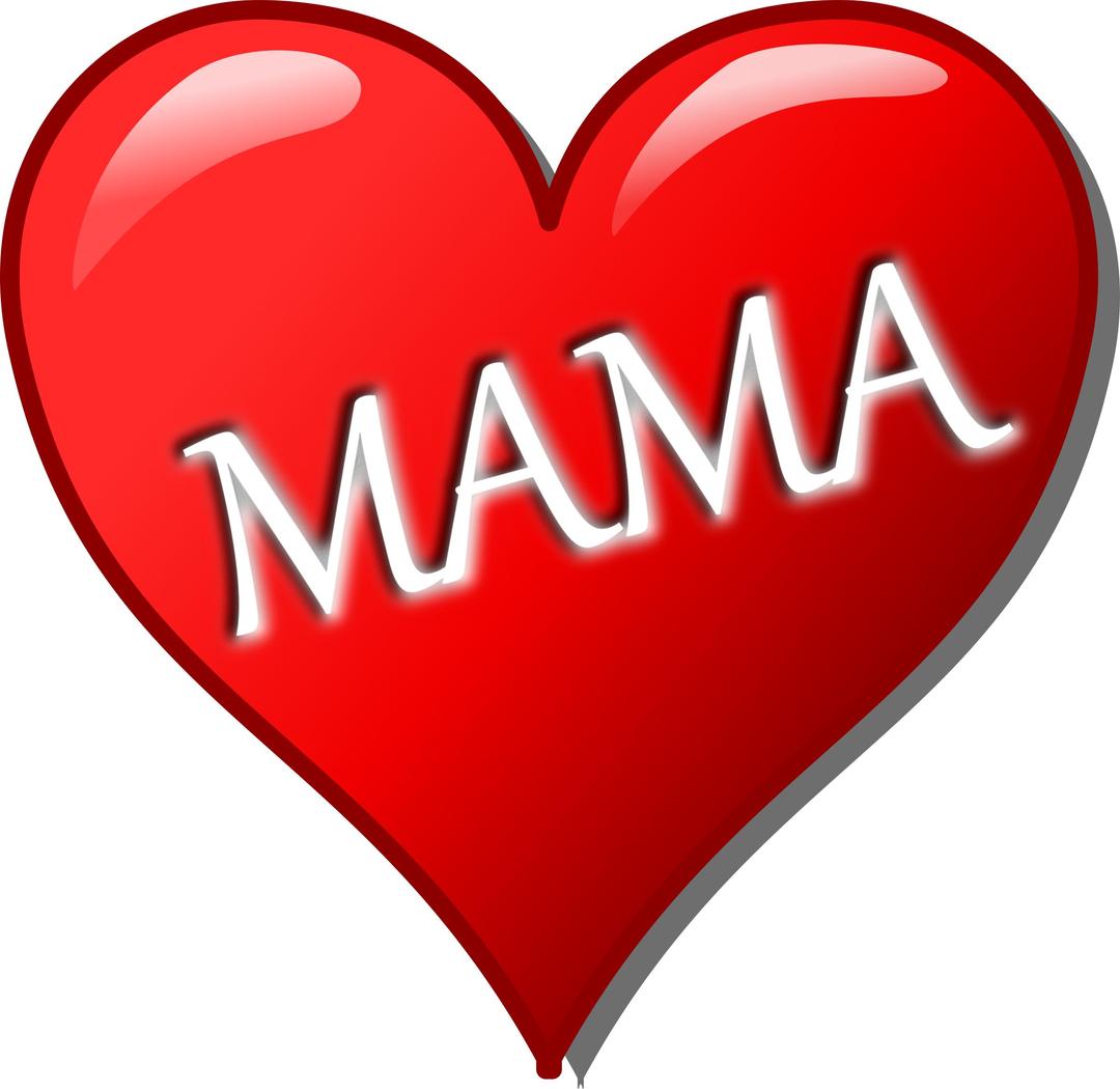Herz für Muttertag png transparent