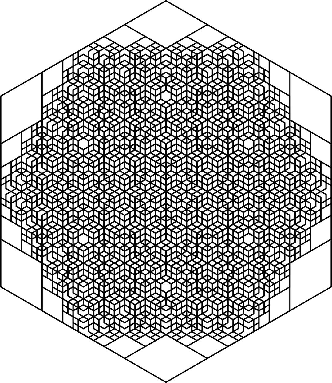 Hexagon Fractal png transparent