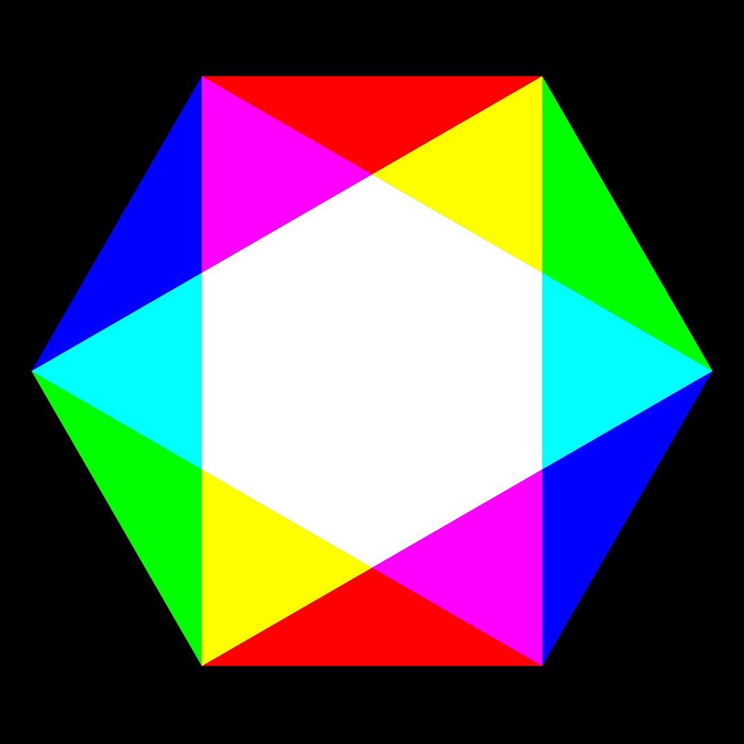 hexagon rgb mix png transparent