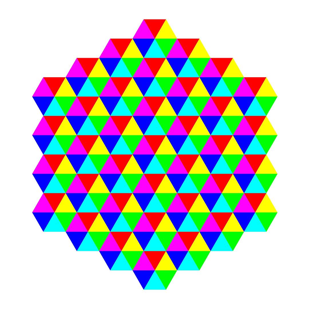 hexagonal triangle tessellation png transparent