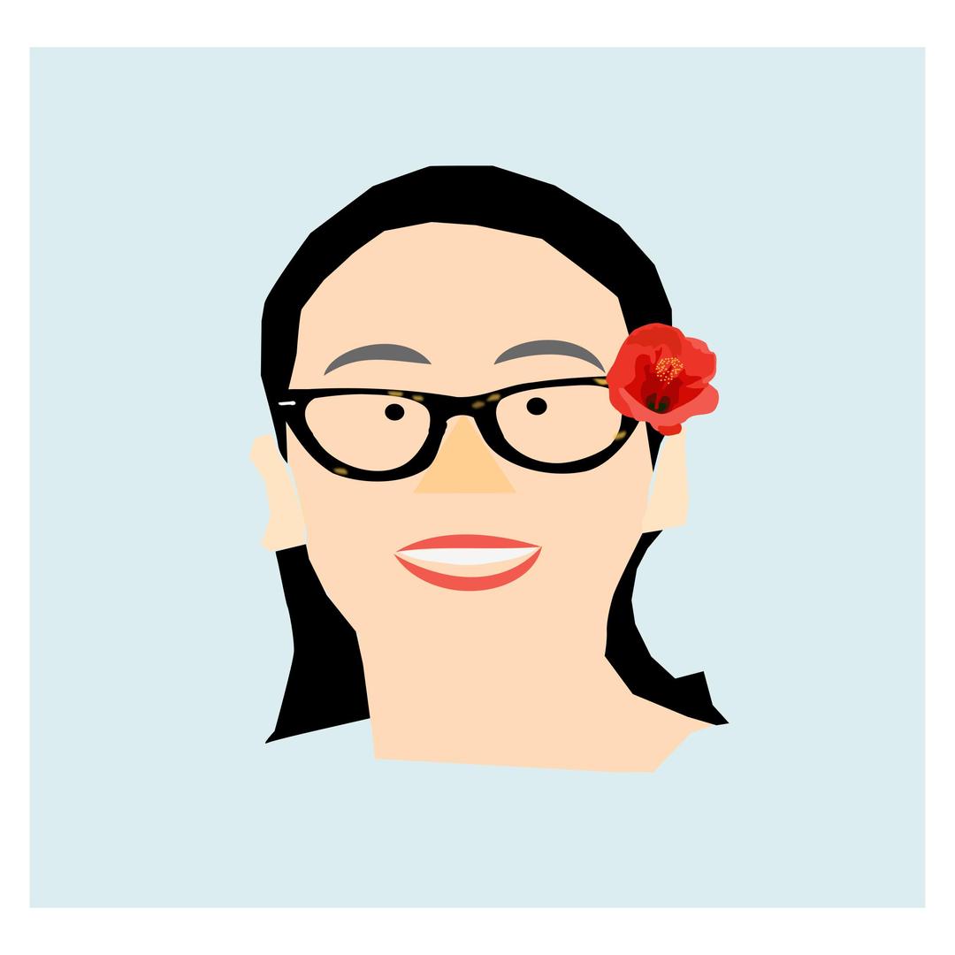 Hibiscus-hair accessory png transparent
