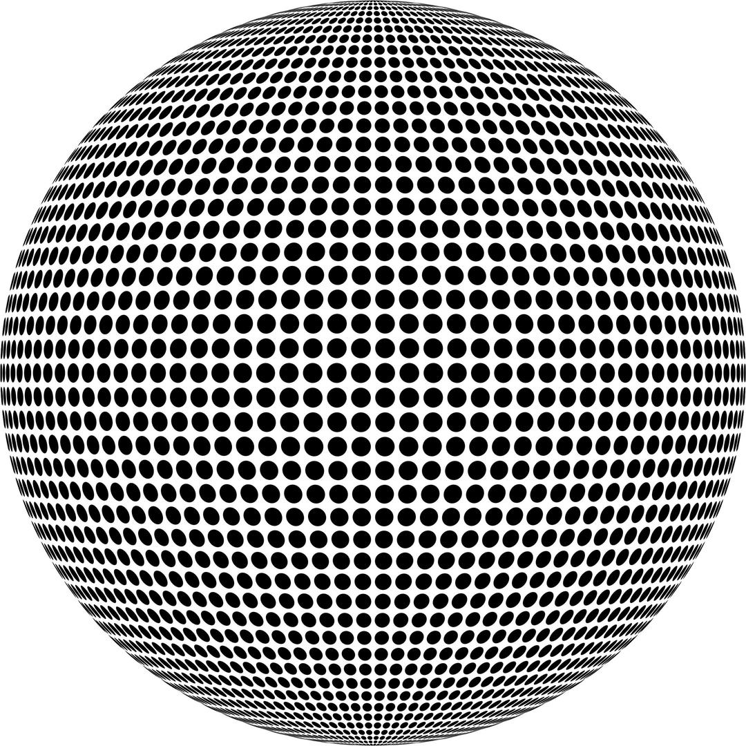 High Density Dots Sphere png transparent