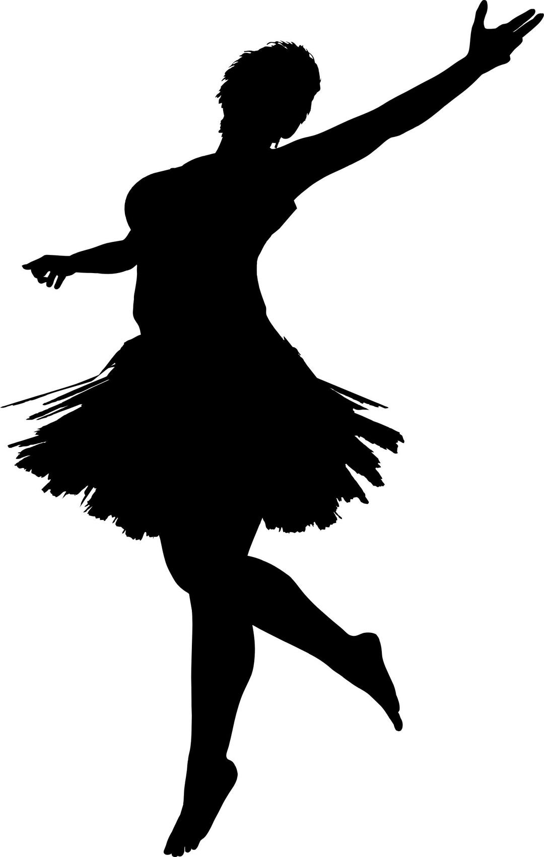 High Fidelity Ballerina Silhouette png transparent