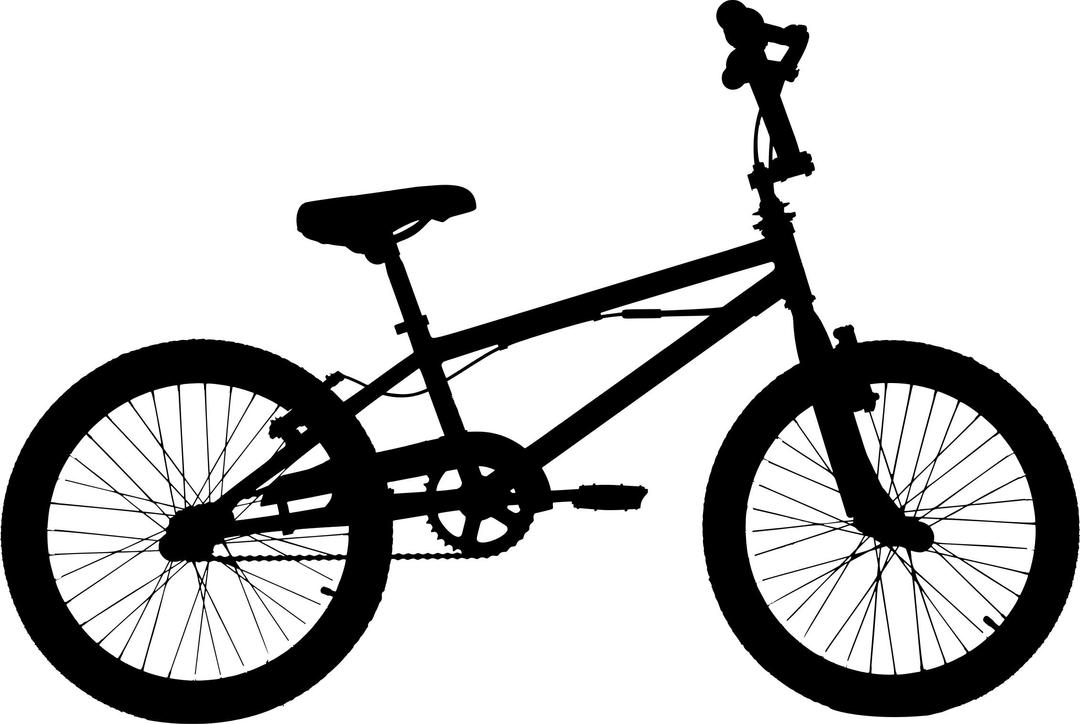 High Fidelity Bicycle Silhouette png transparent