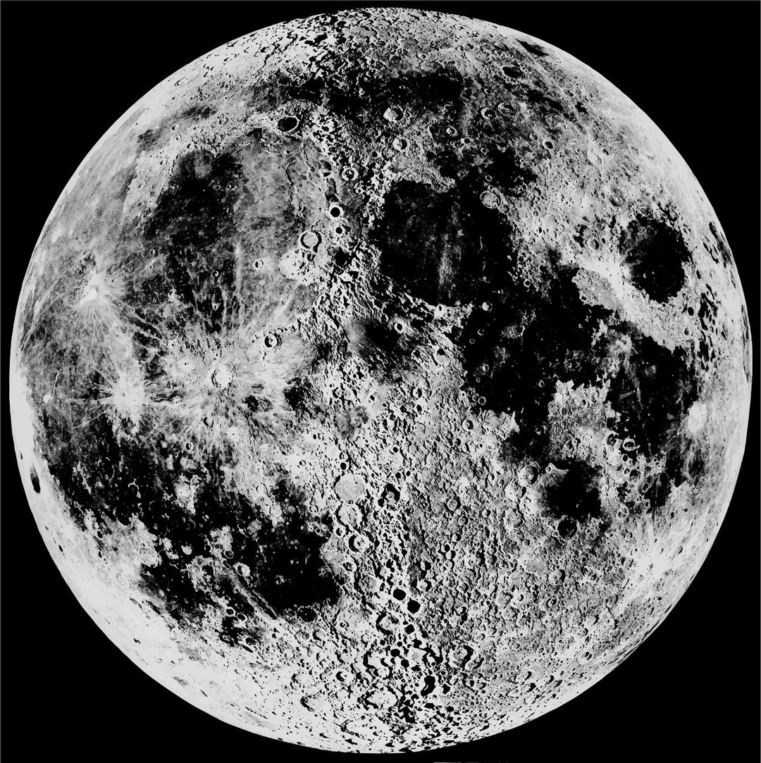 High Fidelity Moon png transparent