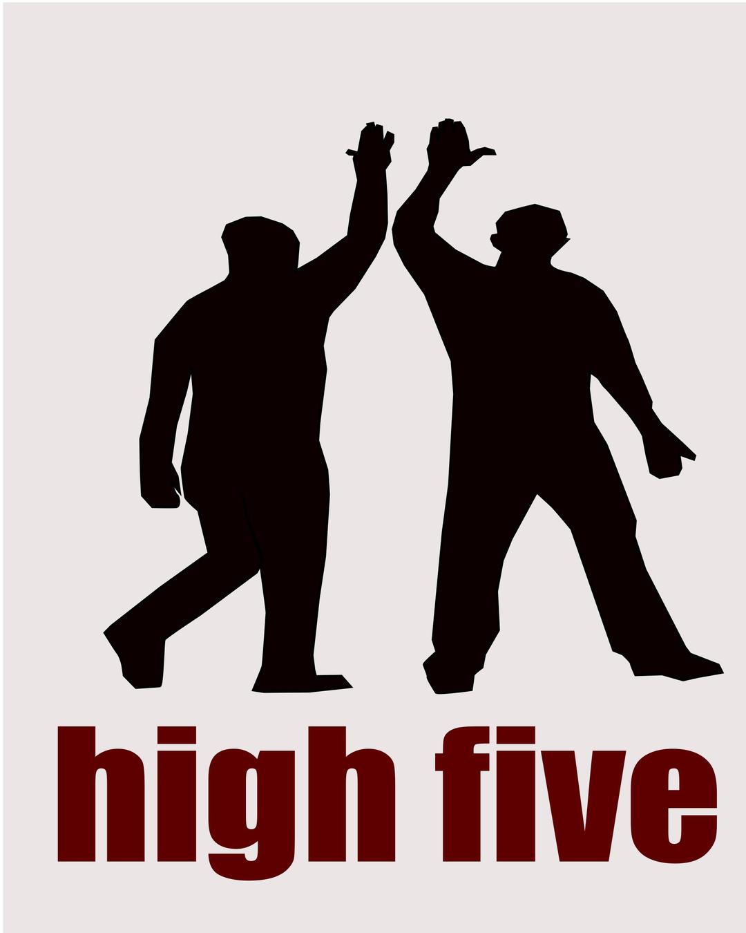 high five as hand gesture png transparent