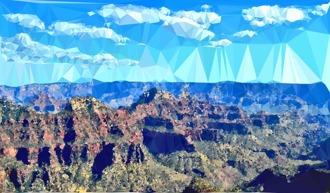 High Poly Grand Canyon png transparent