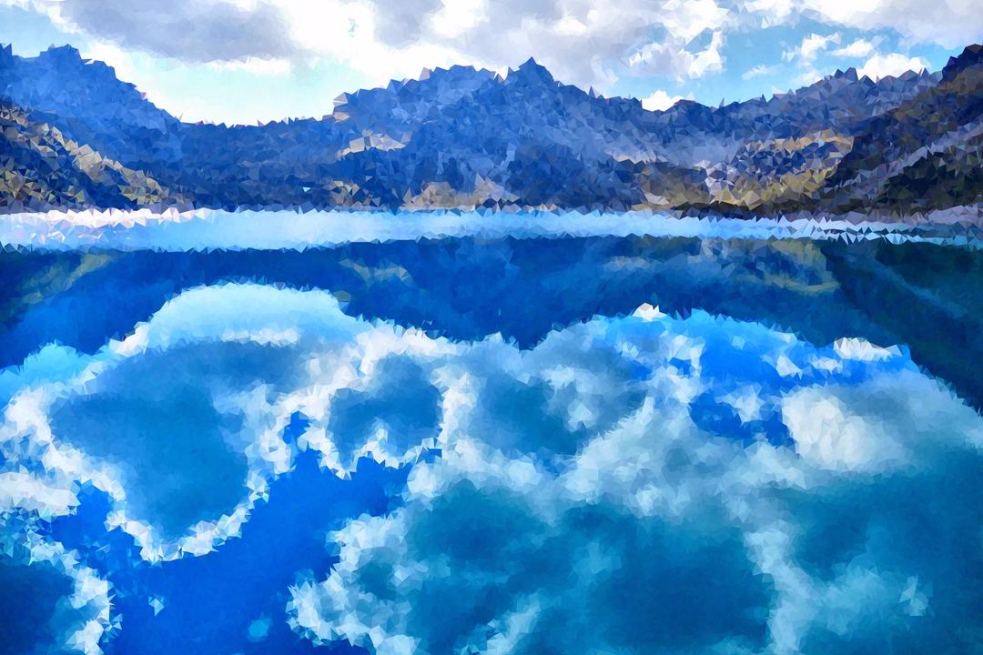 High Poly Luner Lake Austria png transparent