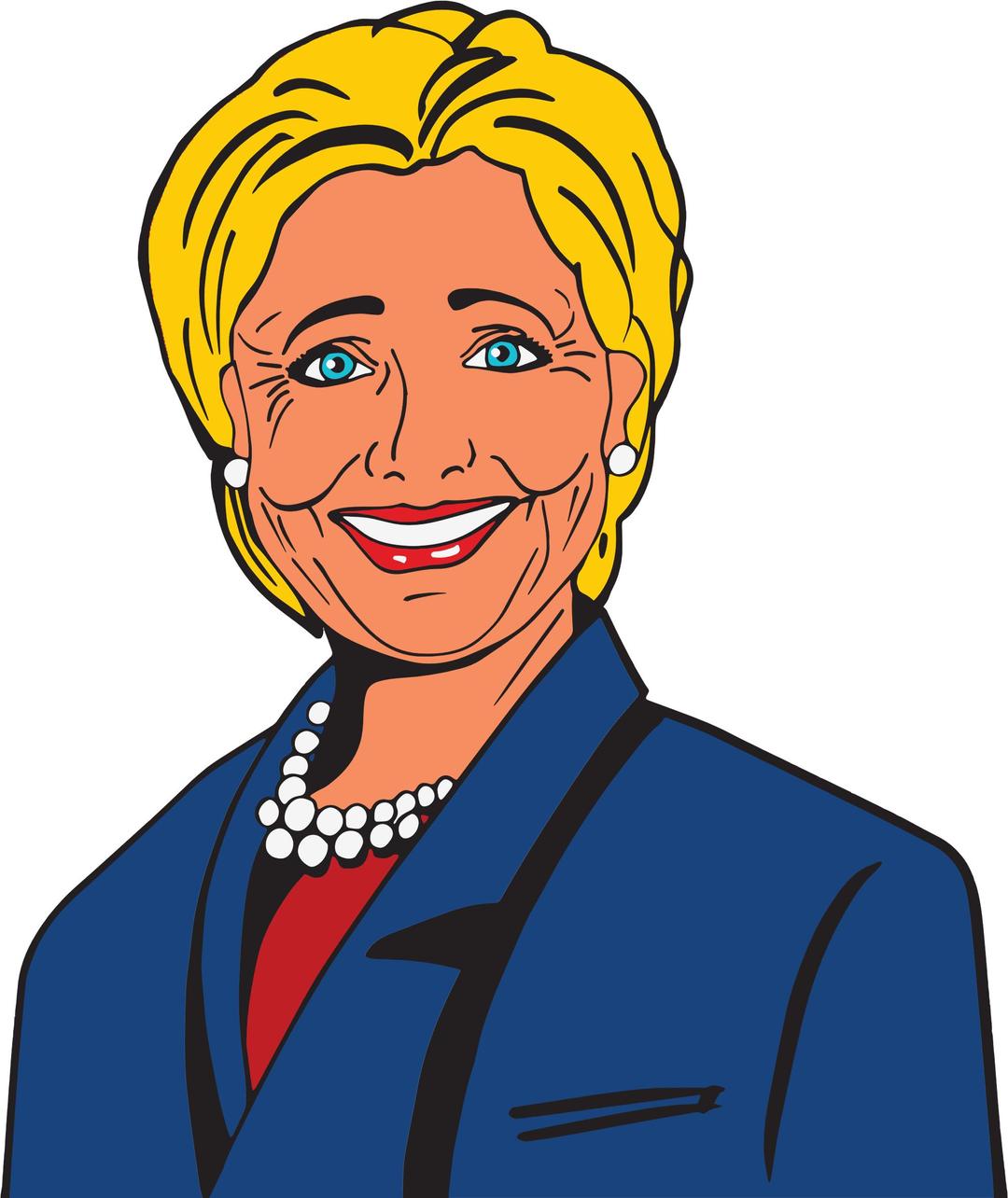 Hillary Clinton Cartoon 2 png transparent