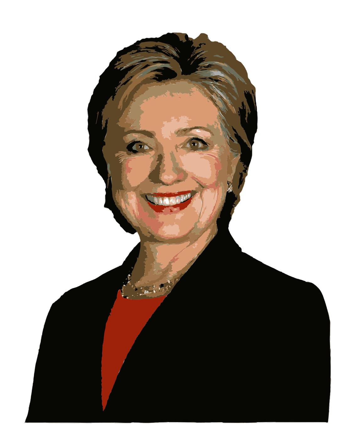 Hillary Clinton Colorized png transparent