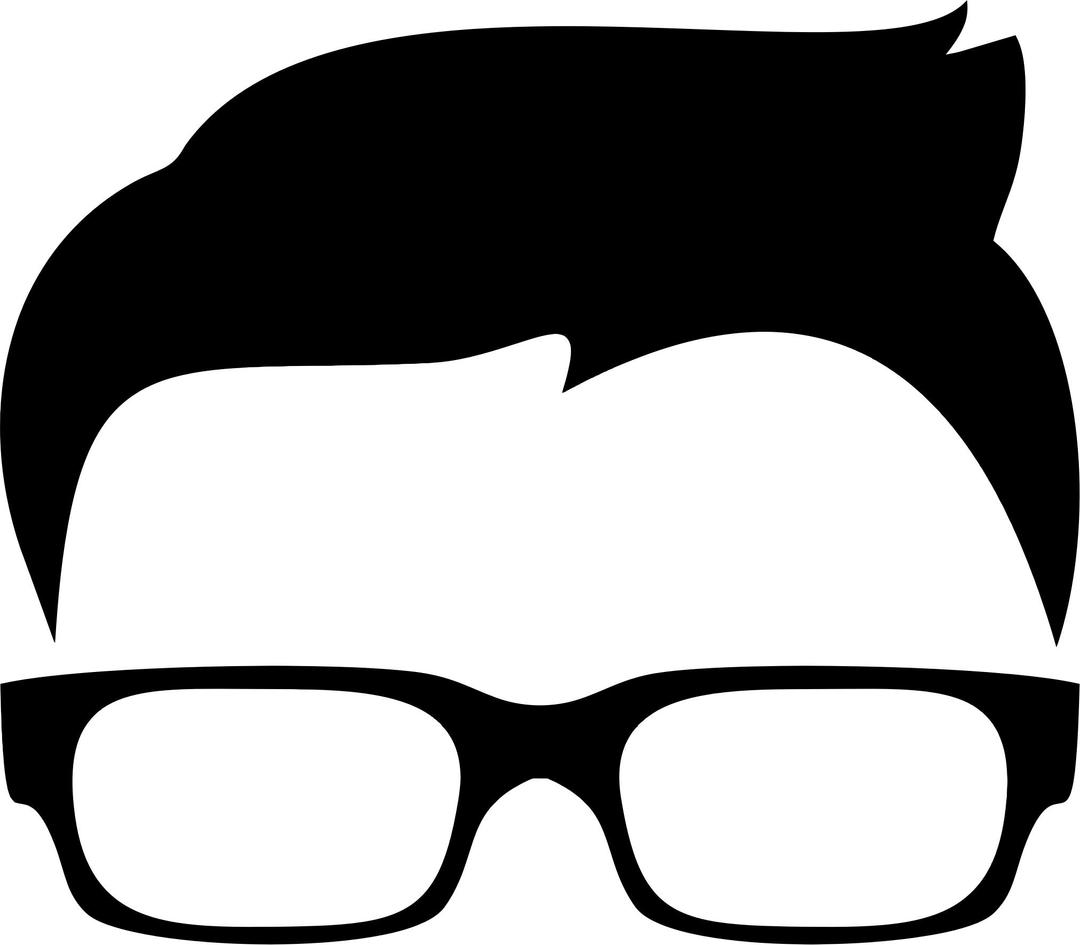 Hipster Boy Silhouette Icon png transparent