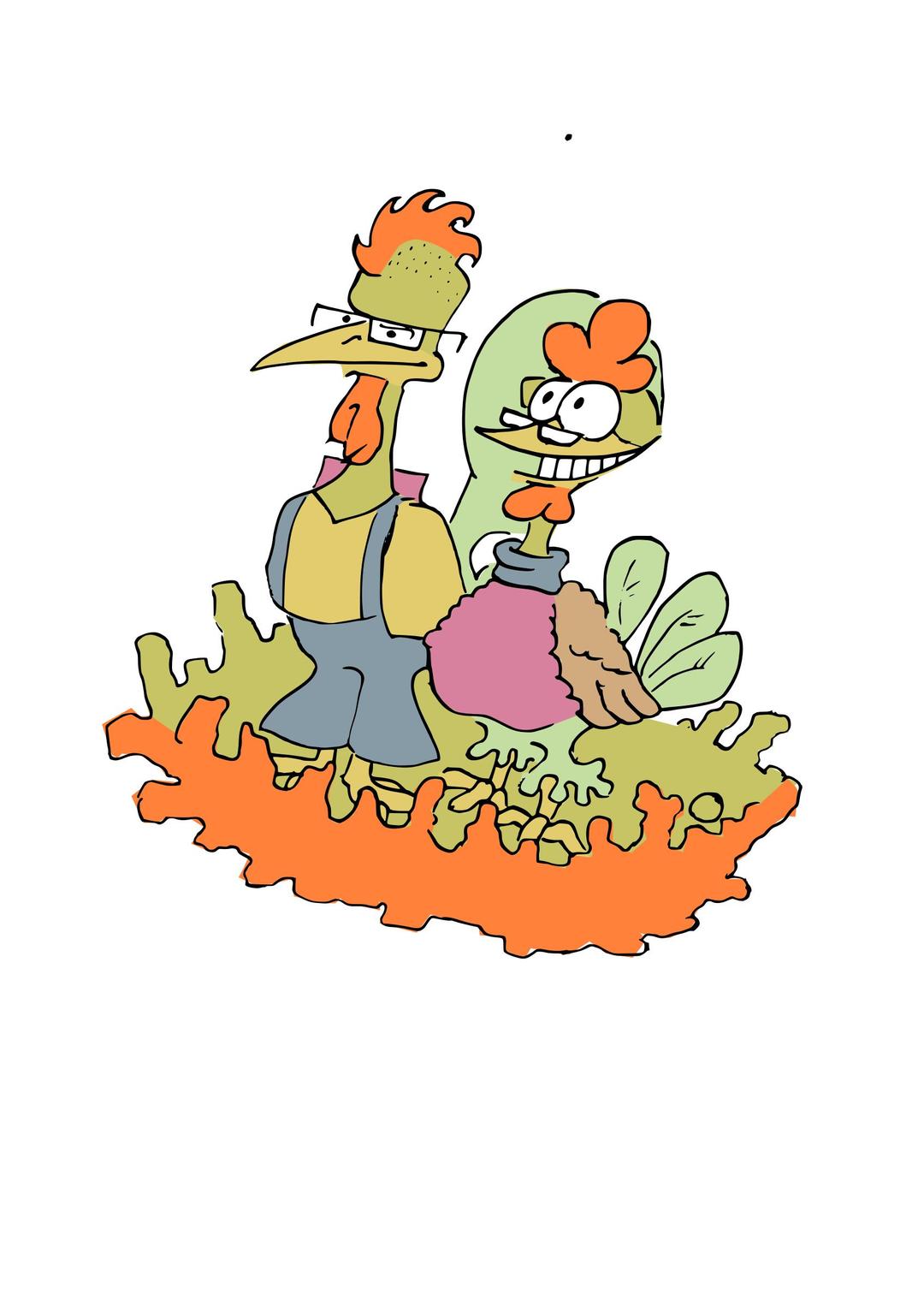 Hipster Chickens png transparent