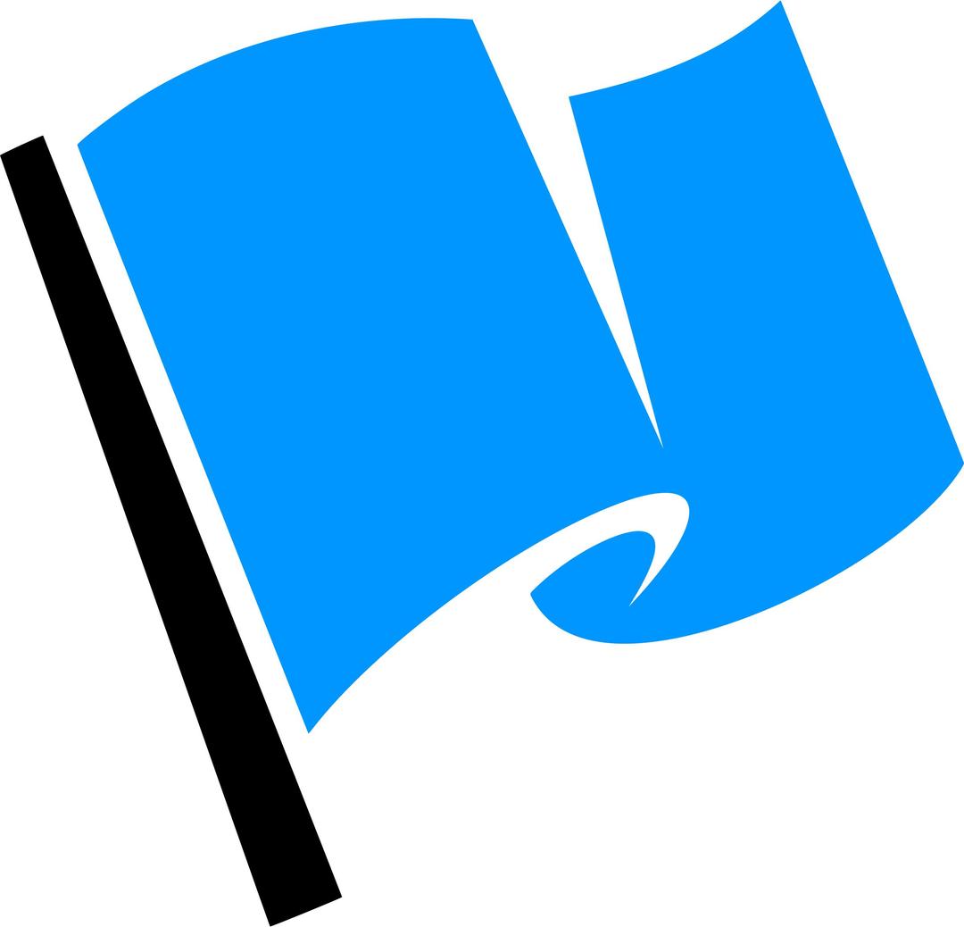 Hirnlichtspiele's blue flag vectorized png transparent