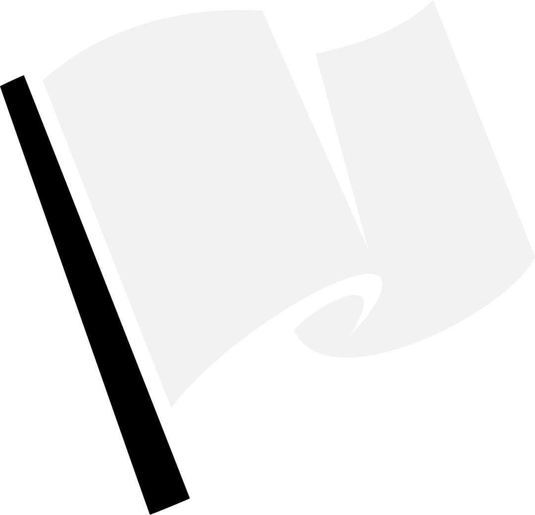 Hirnlichtspiele's white flag vectorized png transparent