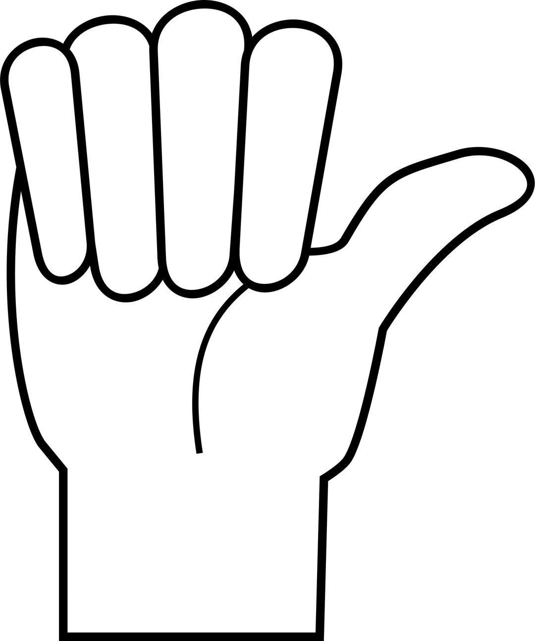 Hitching Hand png transparent