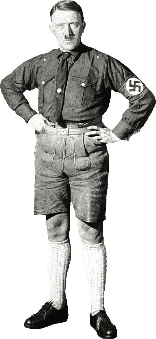 Hitler With Shorts png transparent