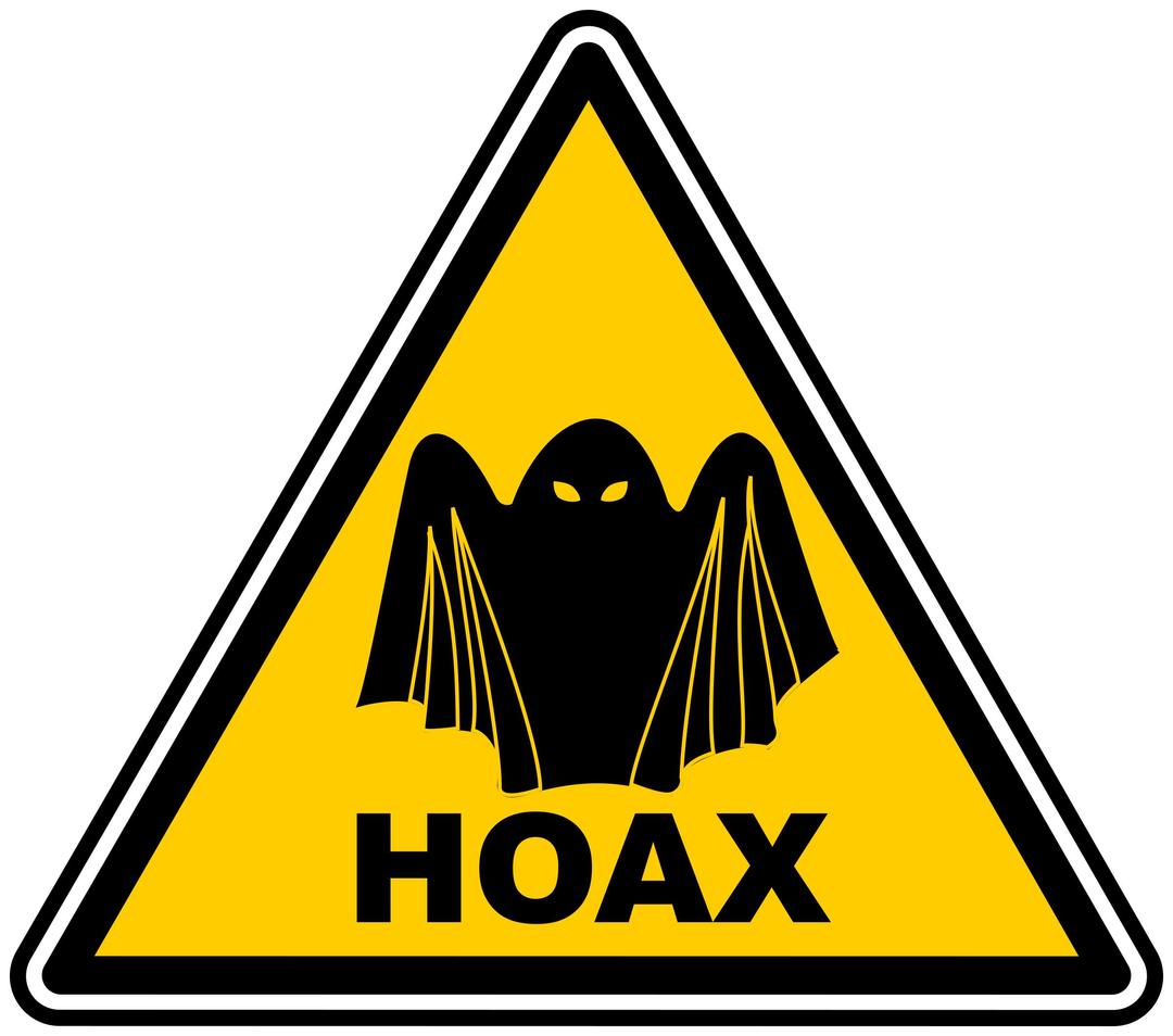 Hoax warning png transparent