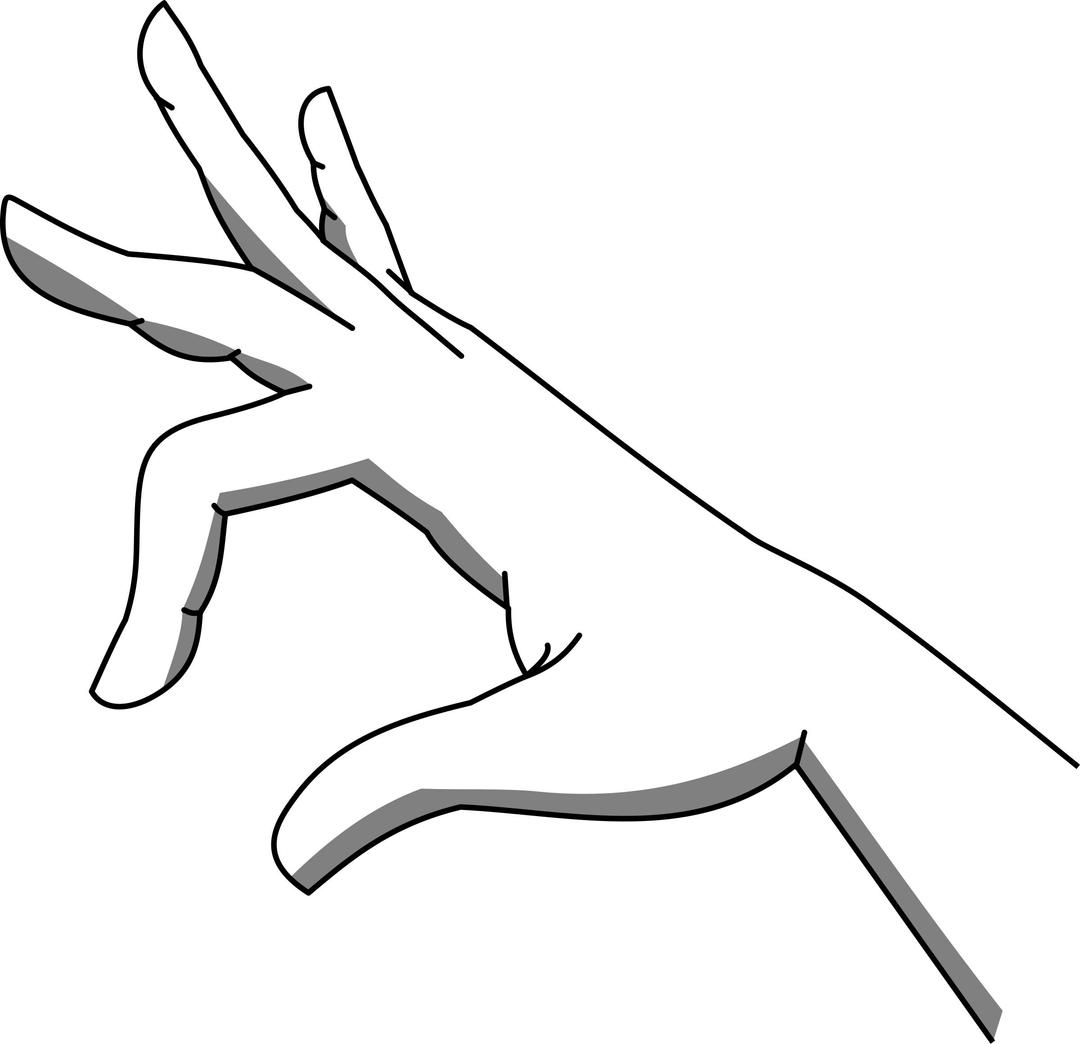 Holding hand png transparent