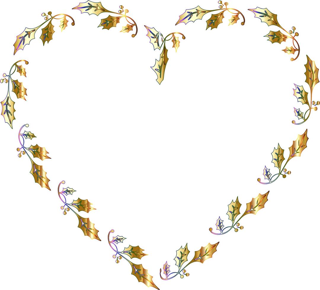 Holly Heart 3 png transparent