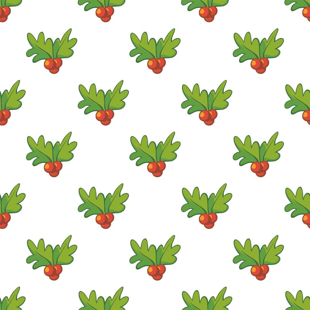 Holly-seamless pattern png transparent