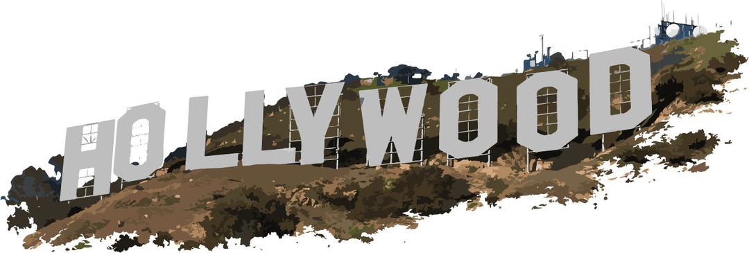 Hollywood Letters png transparent