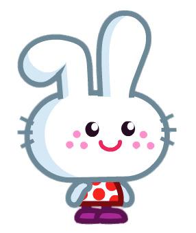 Honey the Funny Bunny One Ear Down png transparent