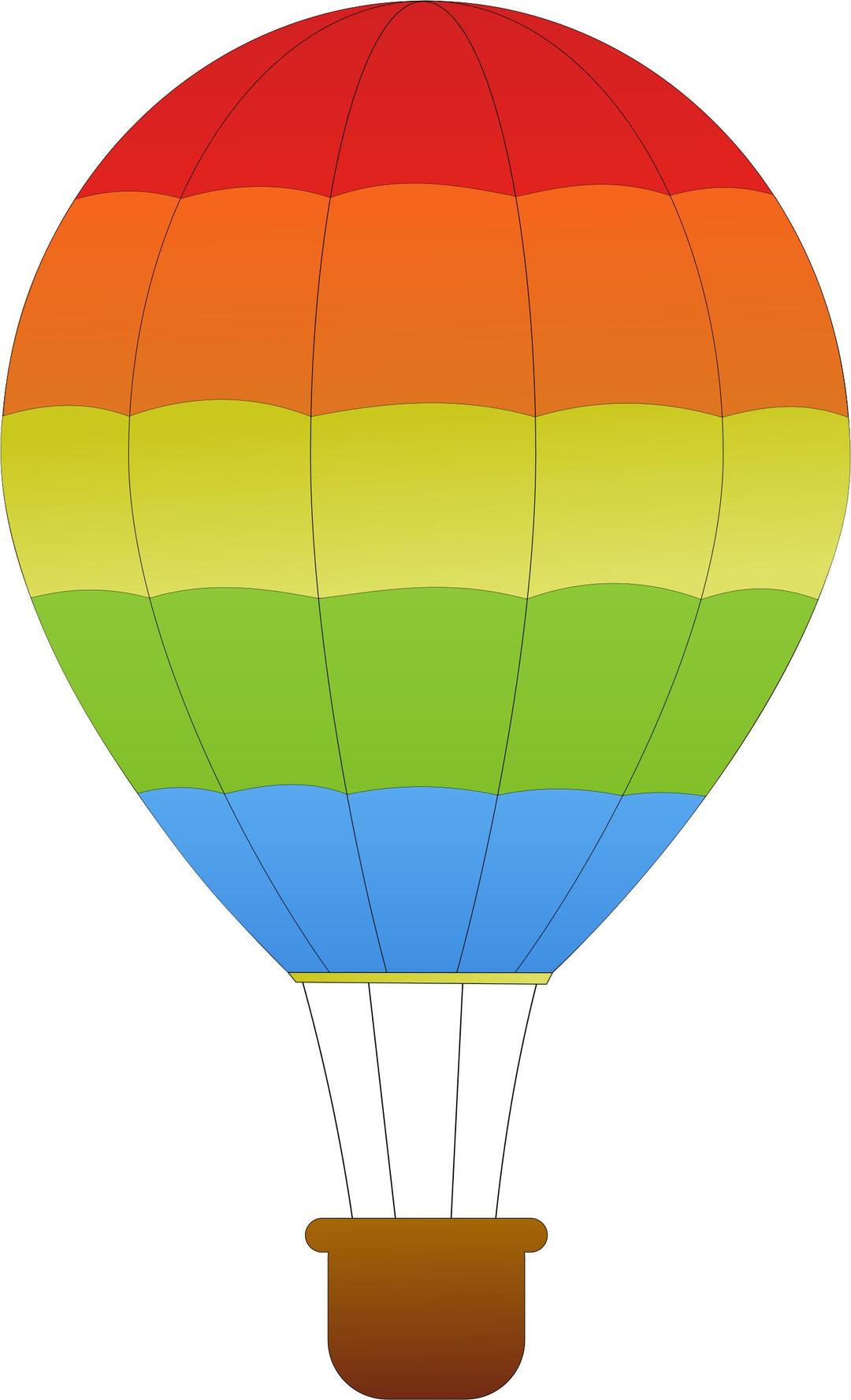 Horizontal Striped Hot Air Balloons png transparent