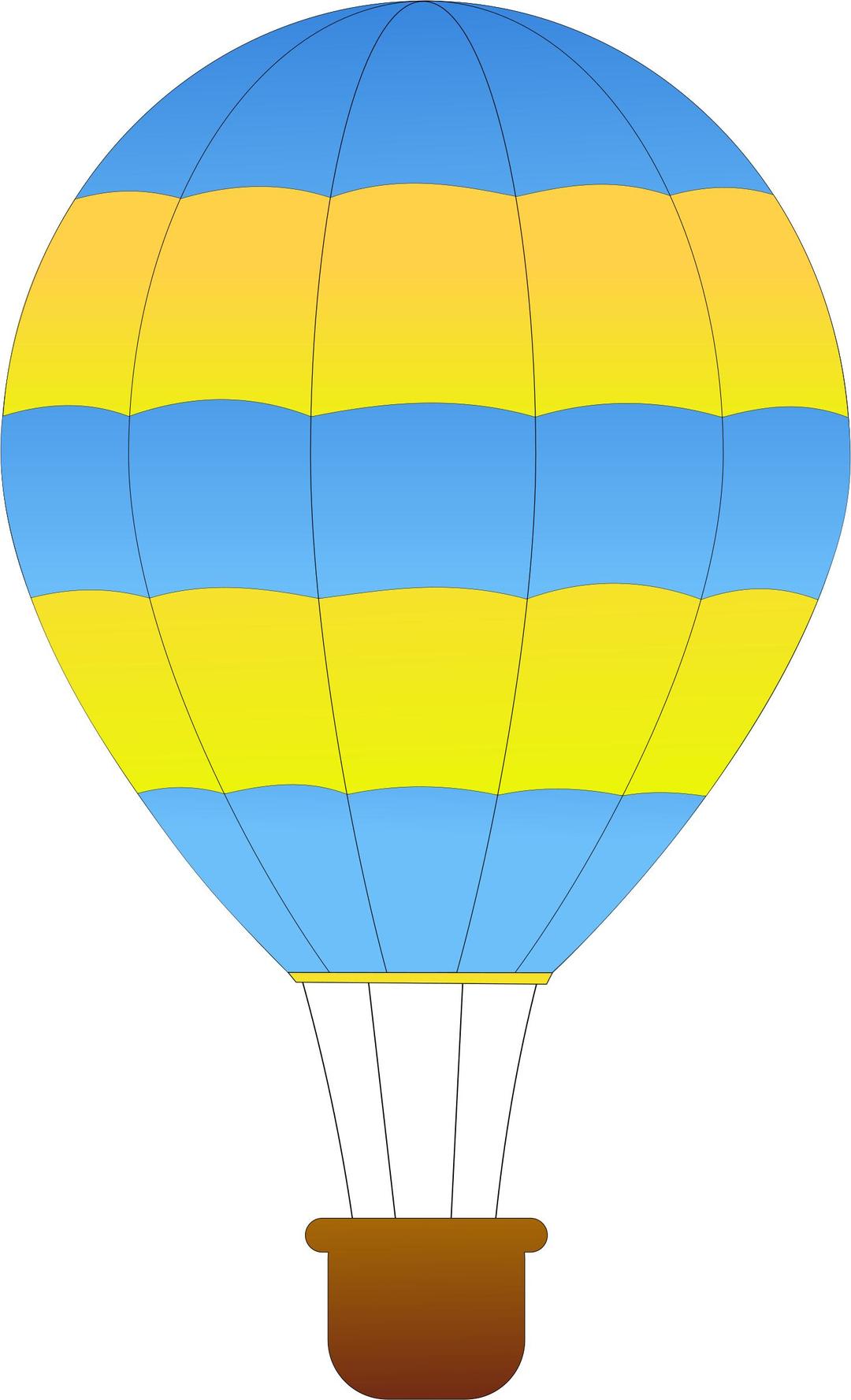Horizontal Striped Hot Air Balloons 1 png transparent
