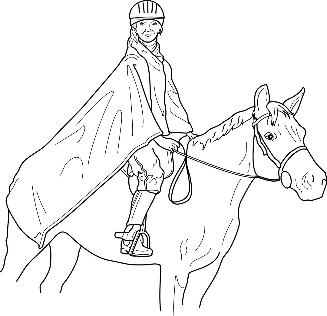 Horse and rider png transparent