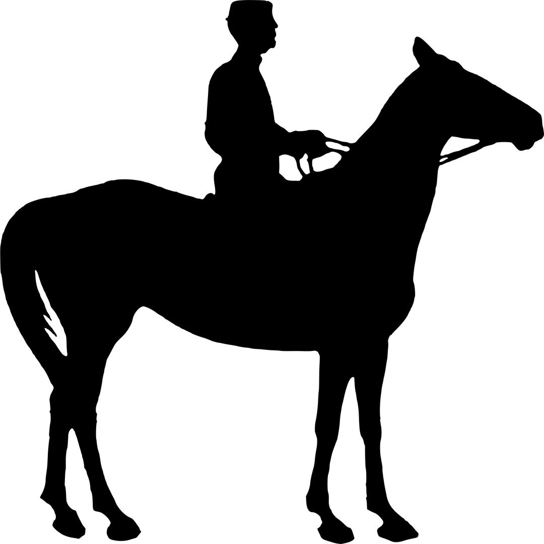 Horse and rider silhouette 2 png transparent