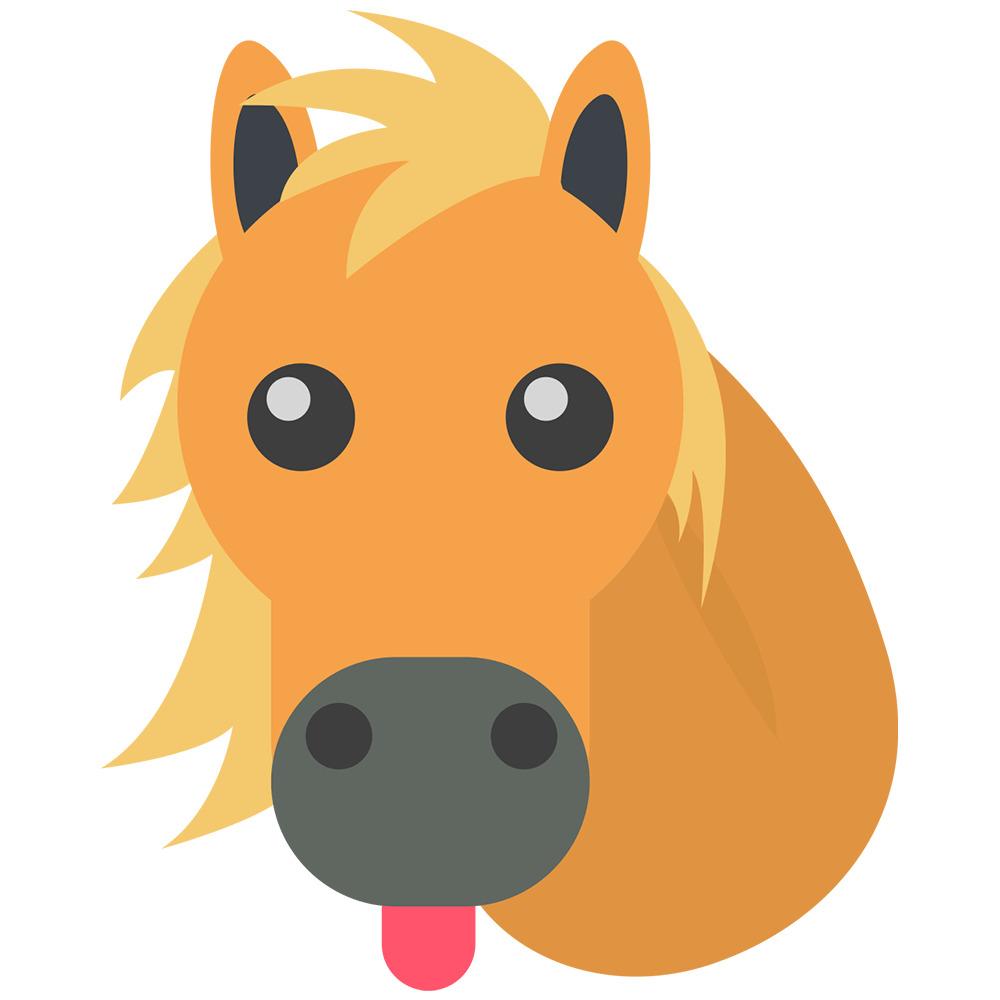 Horse Emoji png transparent