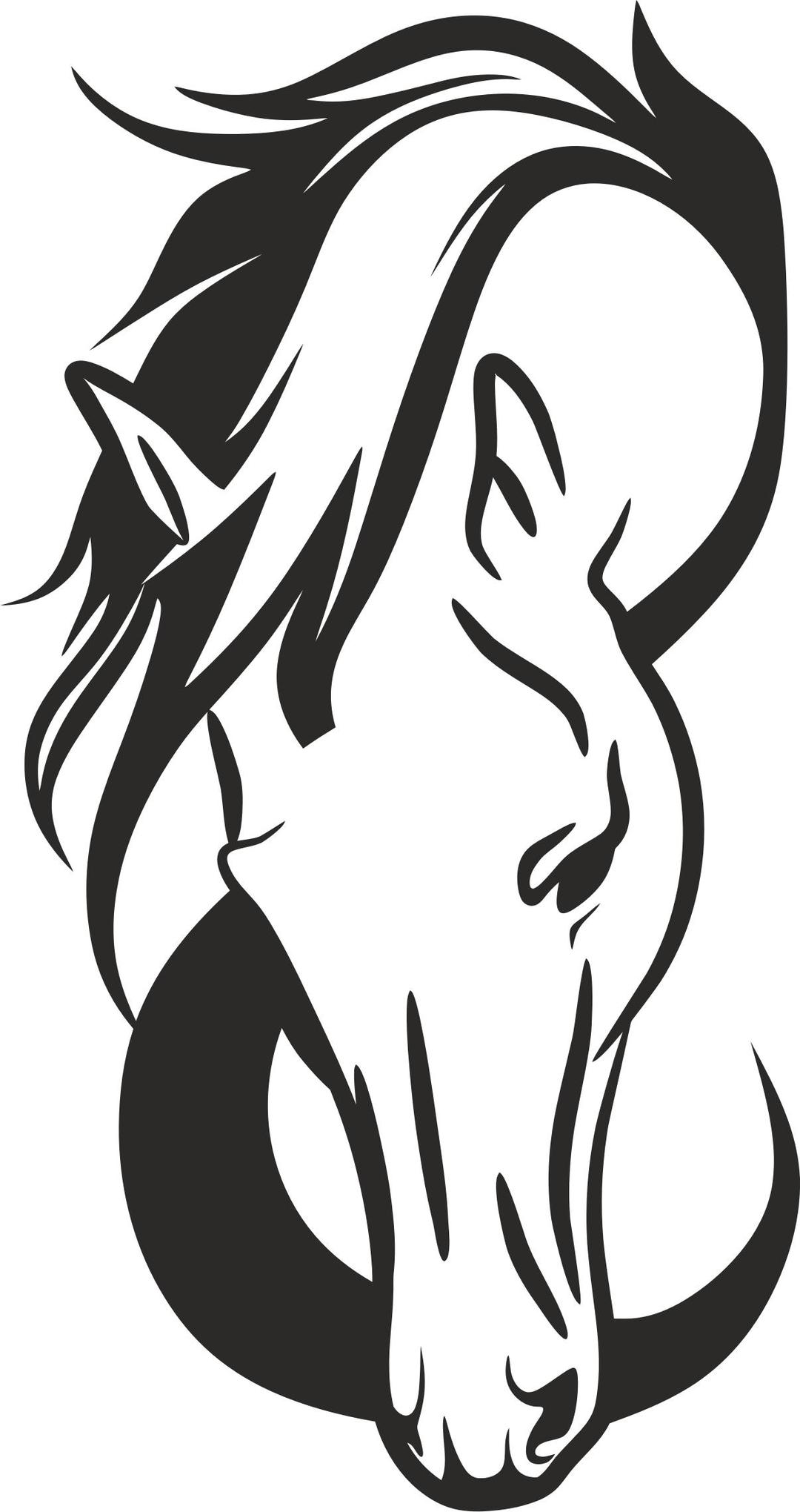 Horse Head Silhouette png transparent