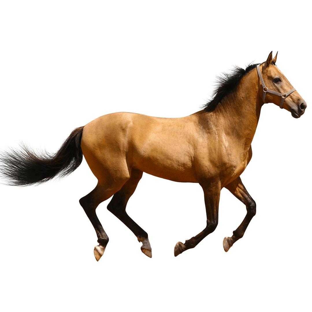 Horse Running Brown Sideview png transparent