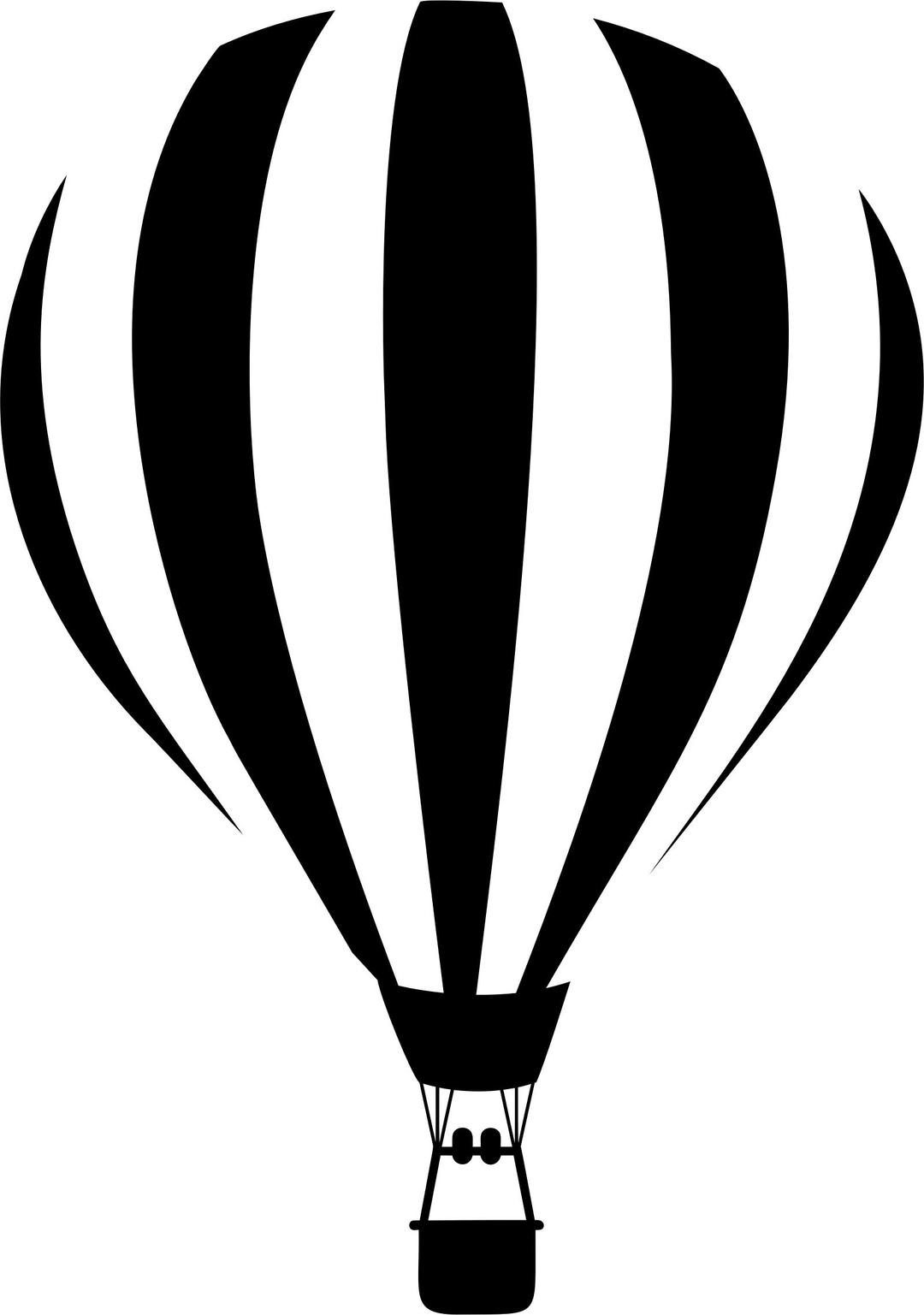 Hot Air Balloon Silhouette png transparent