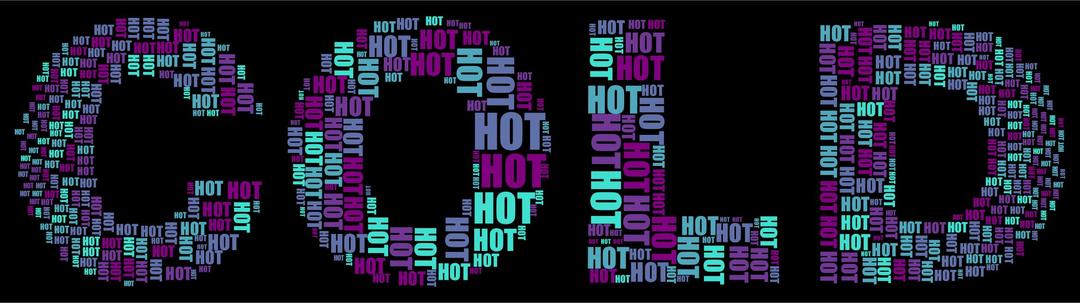 Hot And Cold Typography 2 png transparent