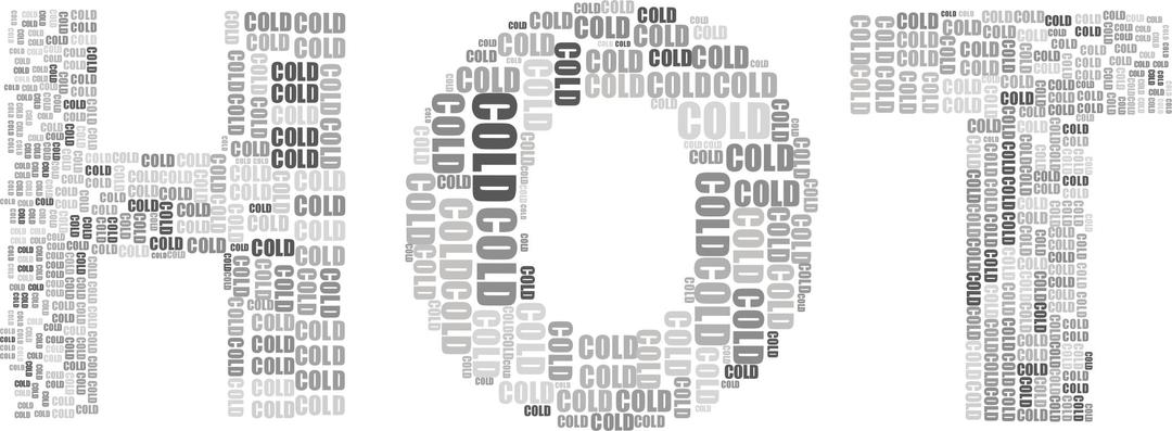 Hot And Cold Typography Grayscale png transparent