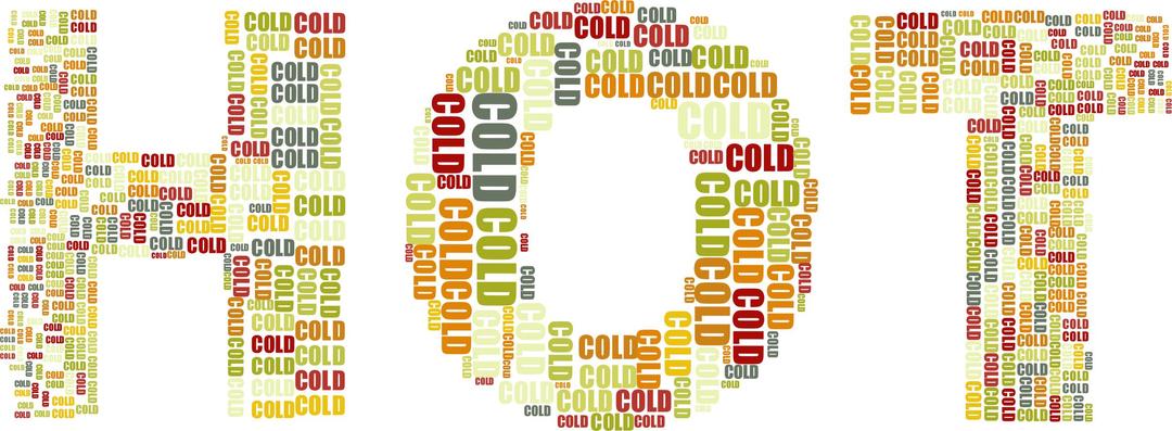Hot And Cold Typography No Background png transparent