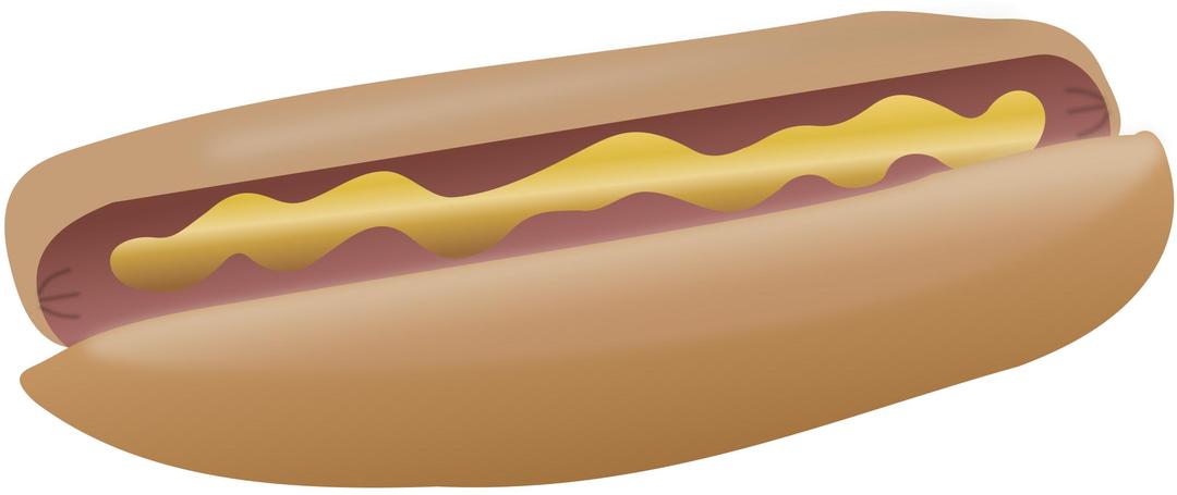 Hot dog with mustard png transparent