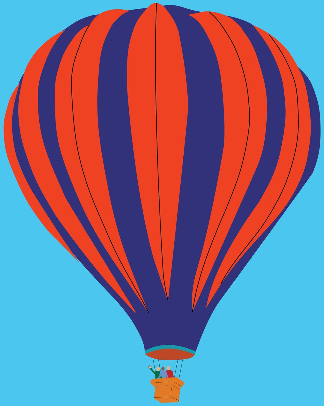 Hot-air balloon png transparent