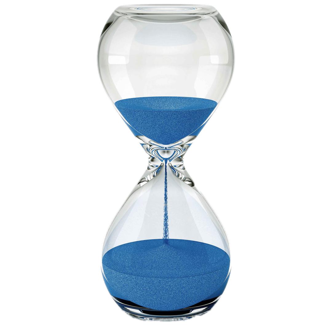 Hourglass Blue Sand png transparent