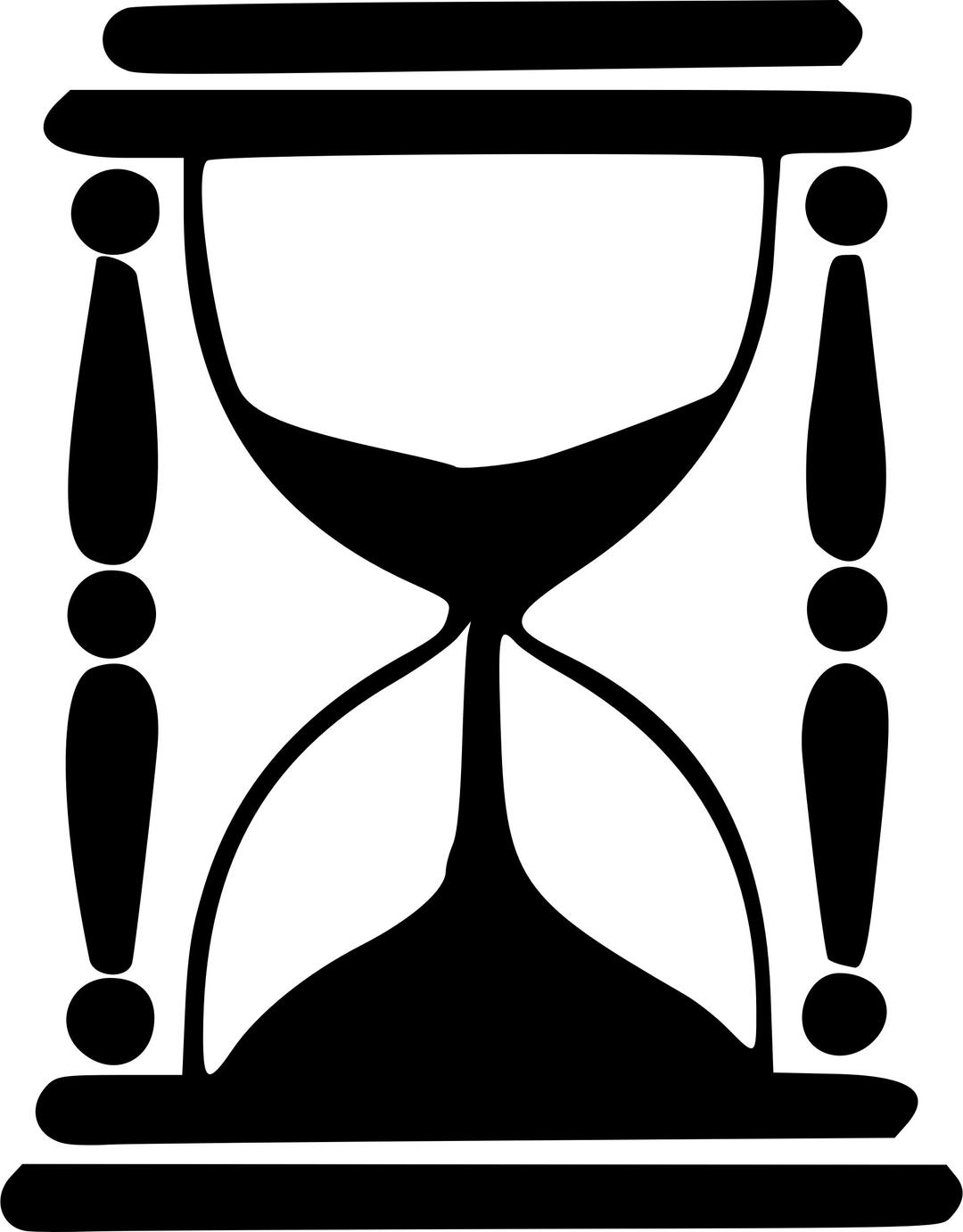 Hourglass silhouette png transparent
