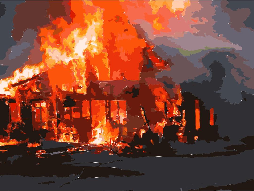 House Fire png transparent