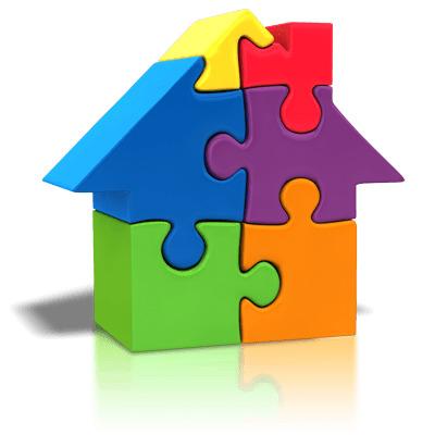House Made Of Puzzle Pieces png transparent