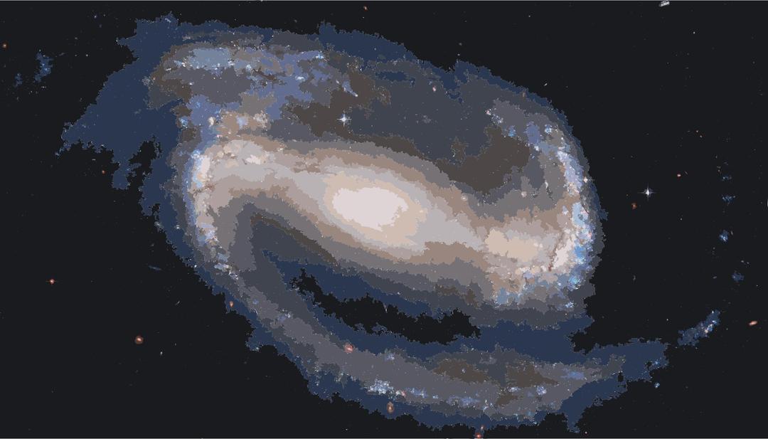 Hubble2005-01-barred-spiral-galaxy-NGC1300 png transparent