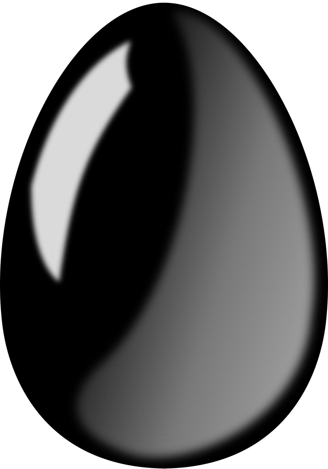 Huevo negro. Black egg png transparent